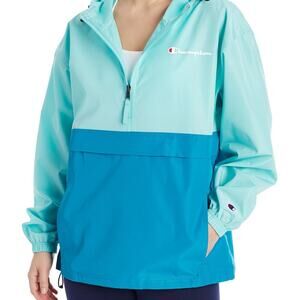 NWT Champion Jacket Womens Packable Hooded Pullover Windbreaker Size Small